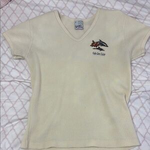 Cream Short Sleeve Tee